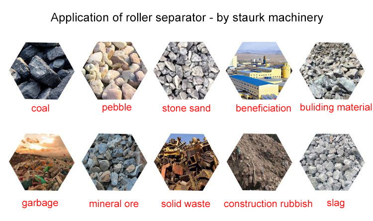 Application of Soil stone separator roller screen China